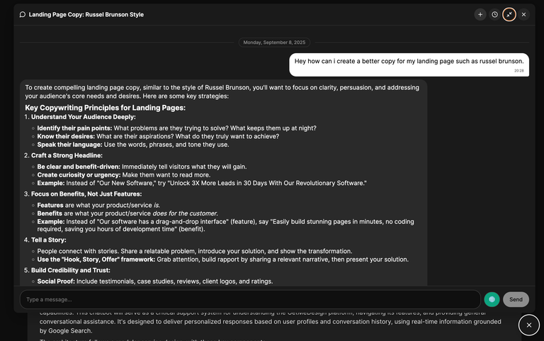 Sage AI- A Chatbot with short and longterm memory
