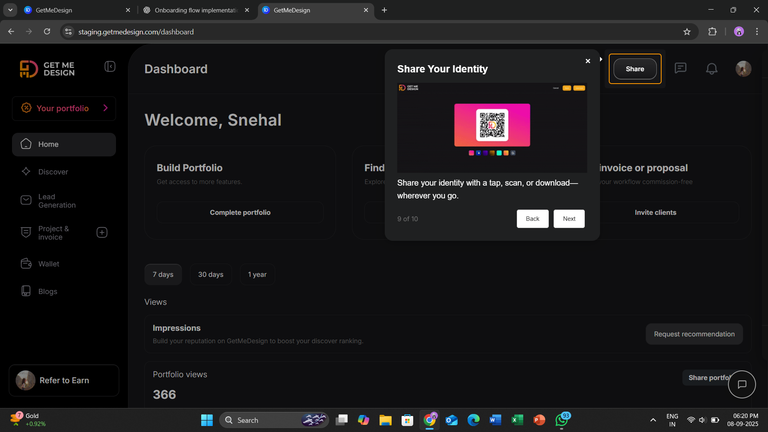 Onboarding Flow for GetMeDesign gallery 3