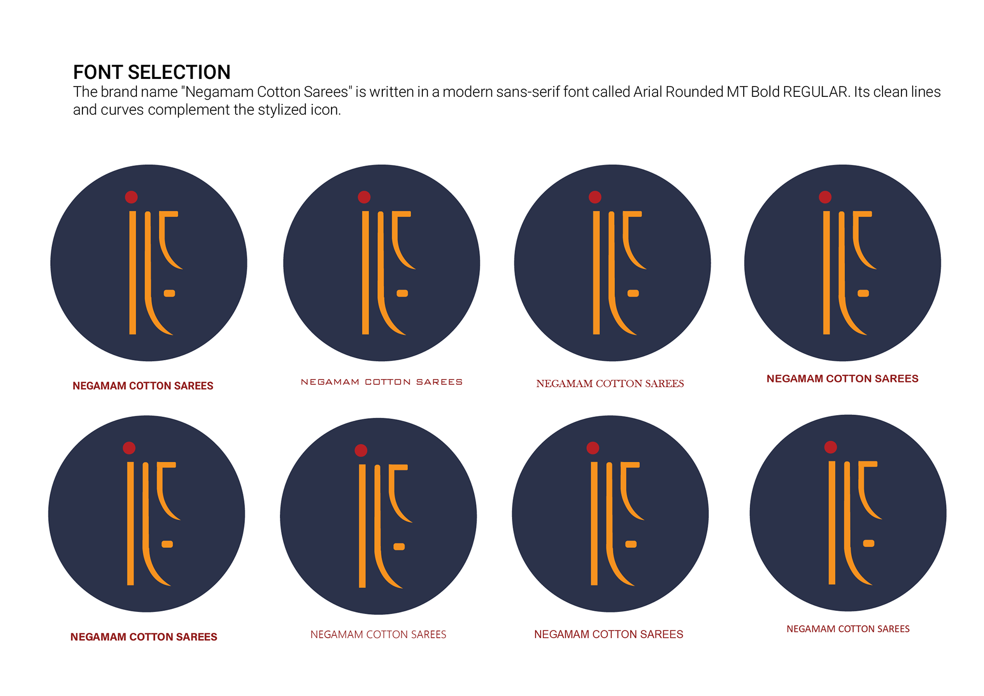LOGO DESIGN- NEGAMAM COTTON SAREES