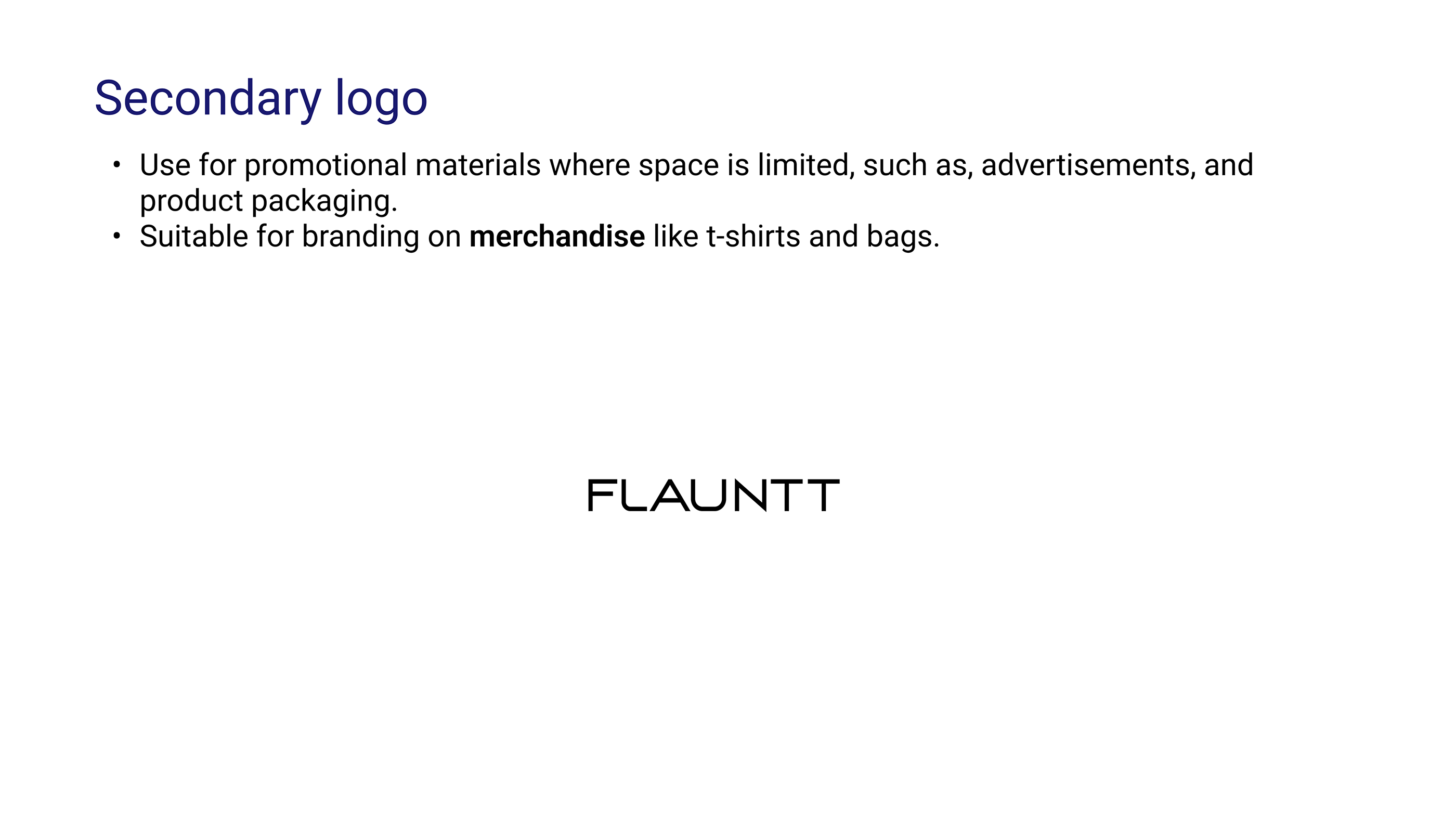 Logo Design & Brand Guideline Project - Flauntt