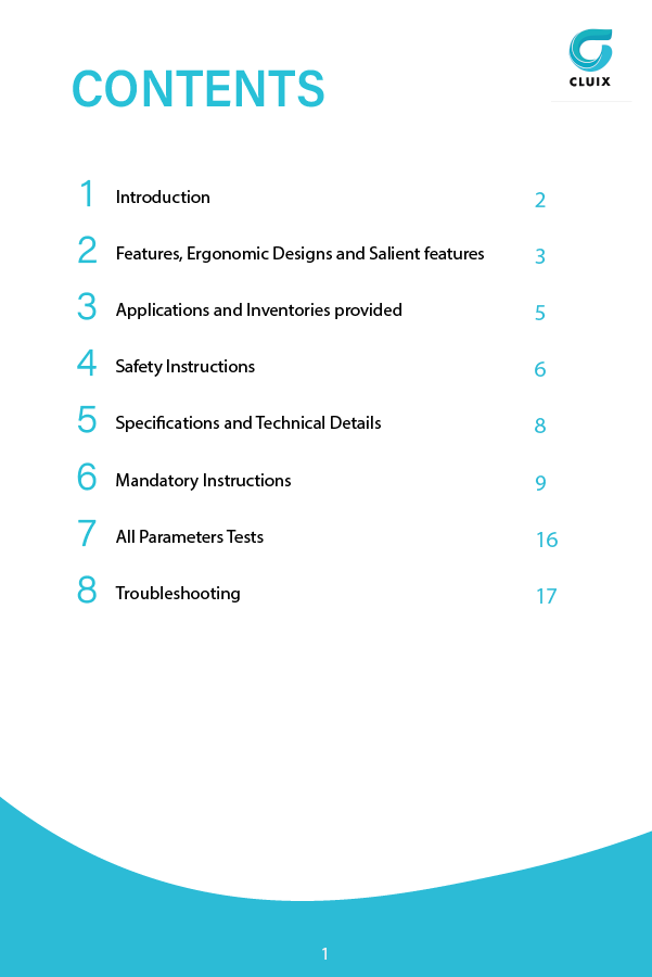 USER MANUAL - CLUIX
