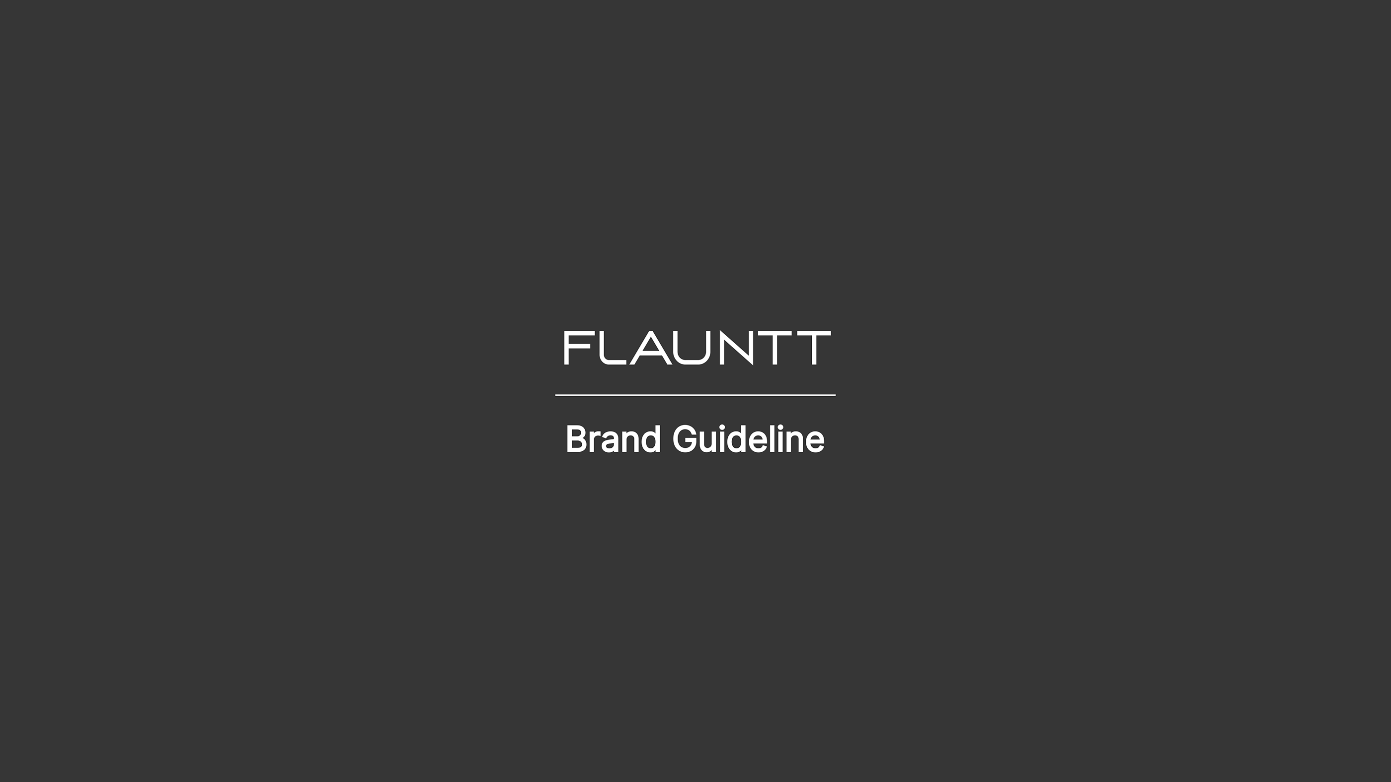 Logo Design & Brand Guideline Project - Flauntt