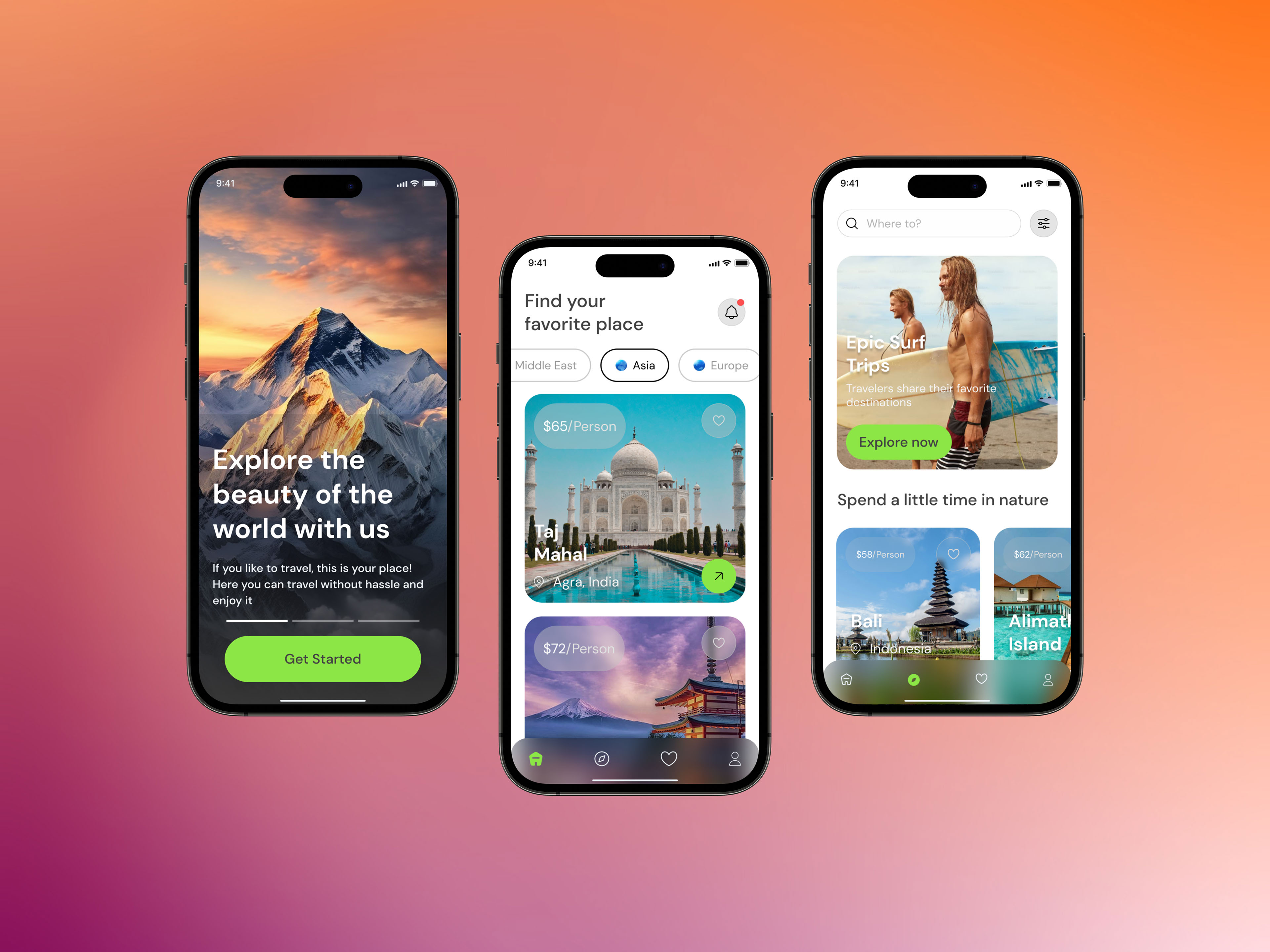 Travel Booking App Design