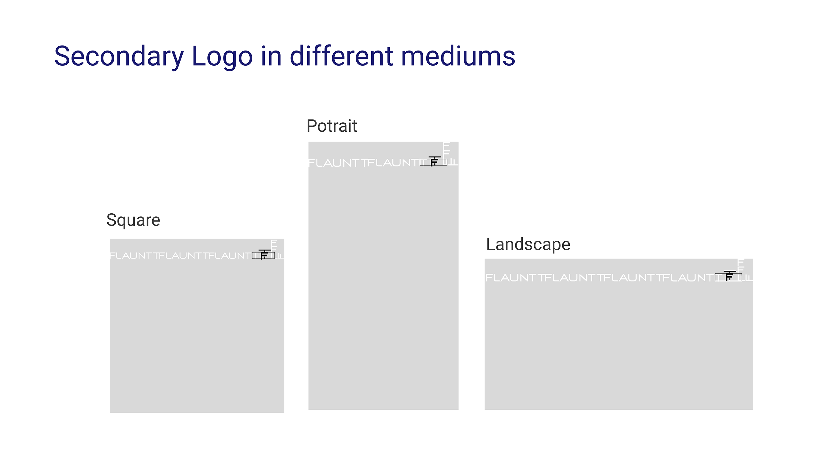 Logo Design & Brand Guideline Project - Flauntt