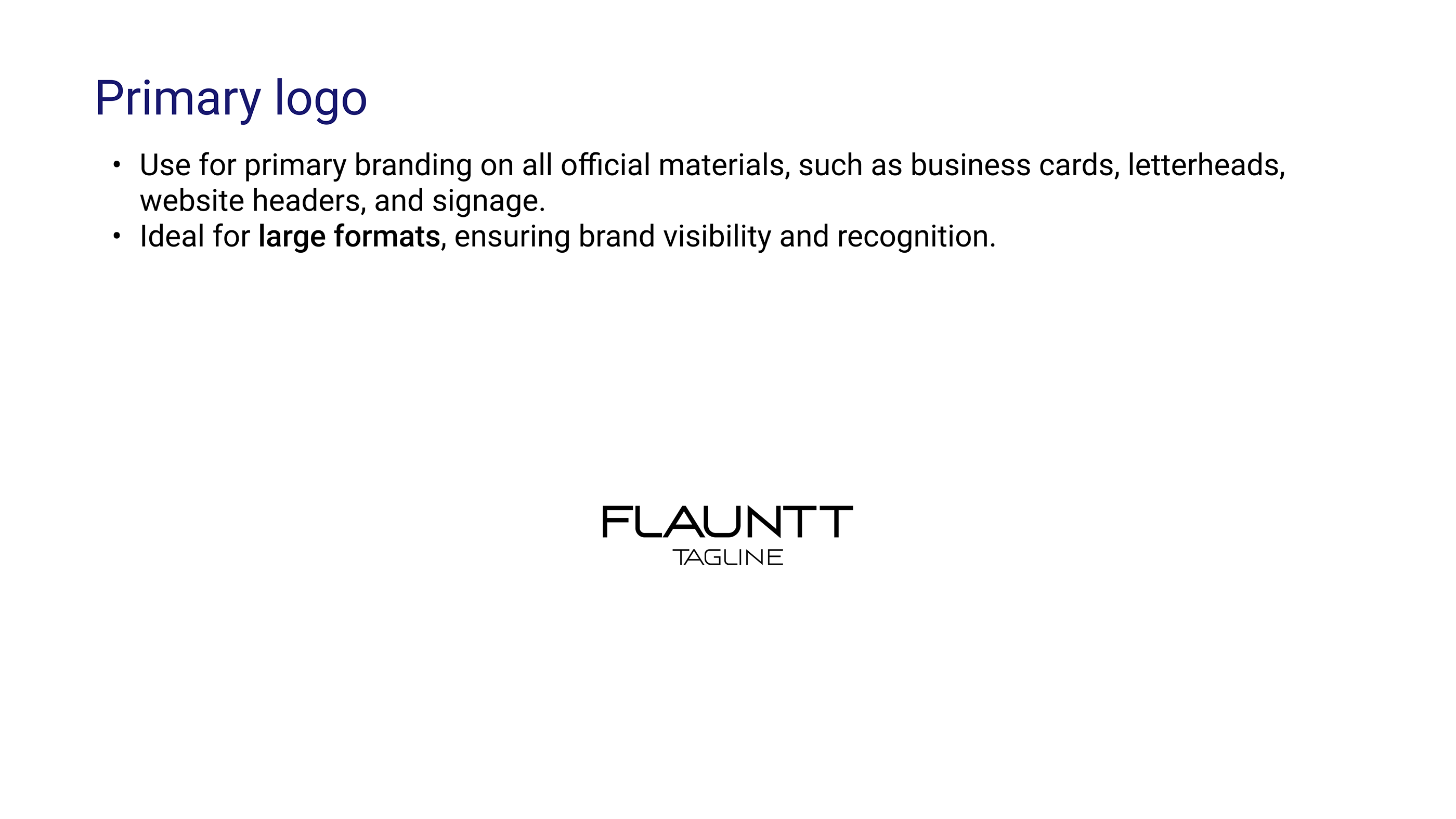 Logo Design & Brand Guideline Project - Flauntt