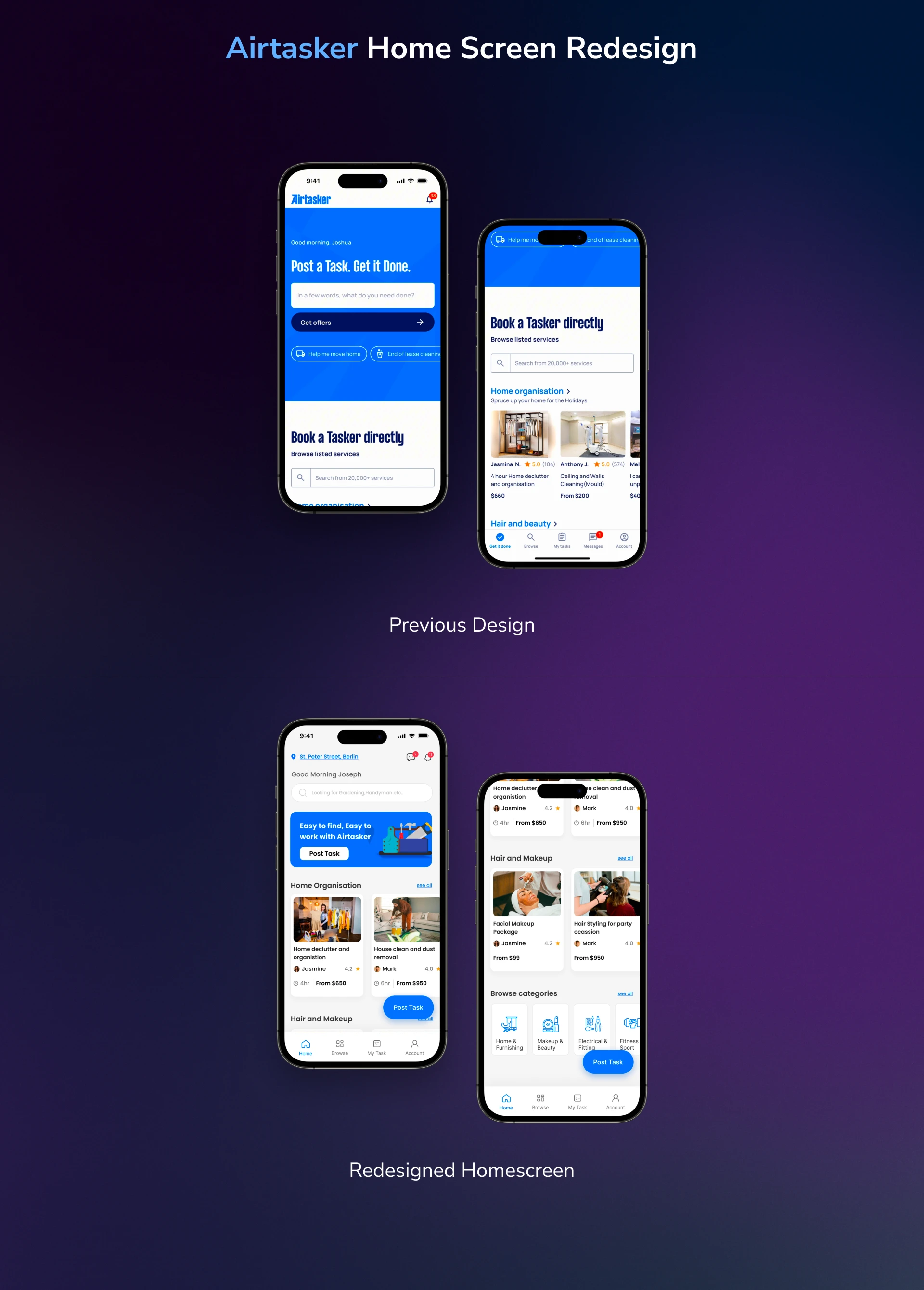 Airtasker Mobile App Redesign
