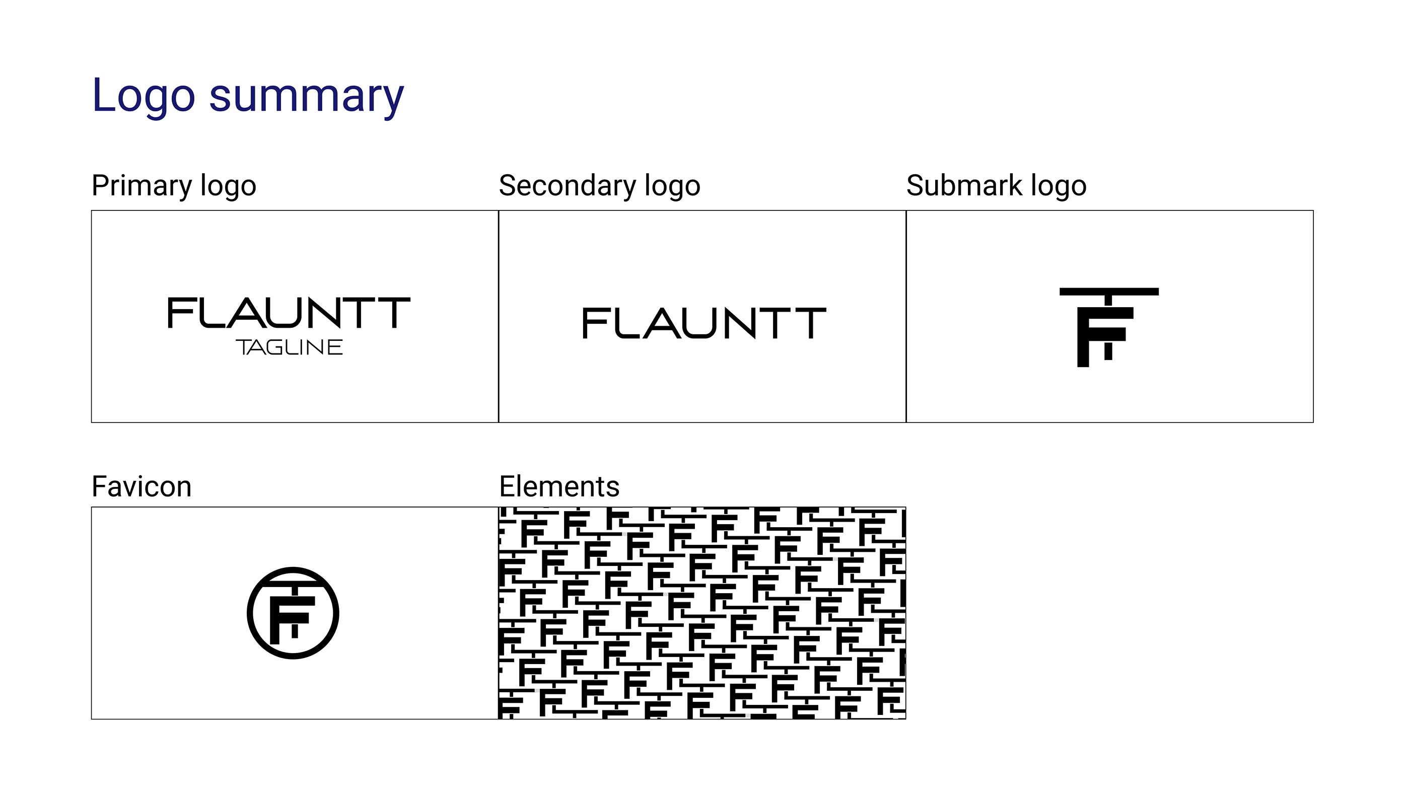 Logo Design & Brand Guideline Project - Flauntt
