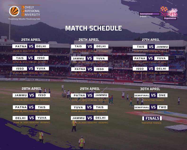 International School T20 Tournament
