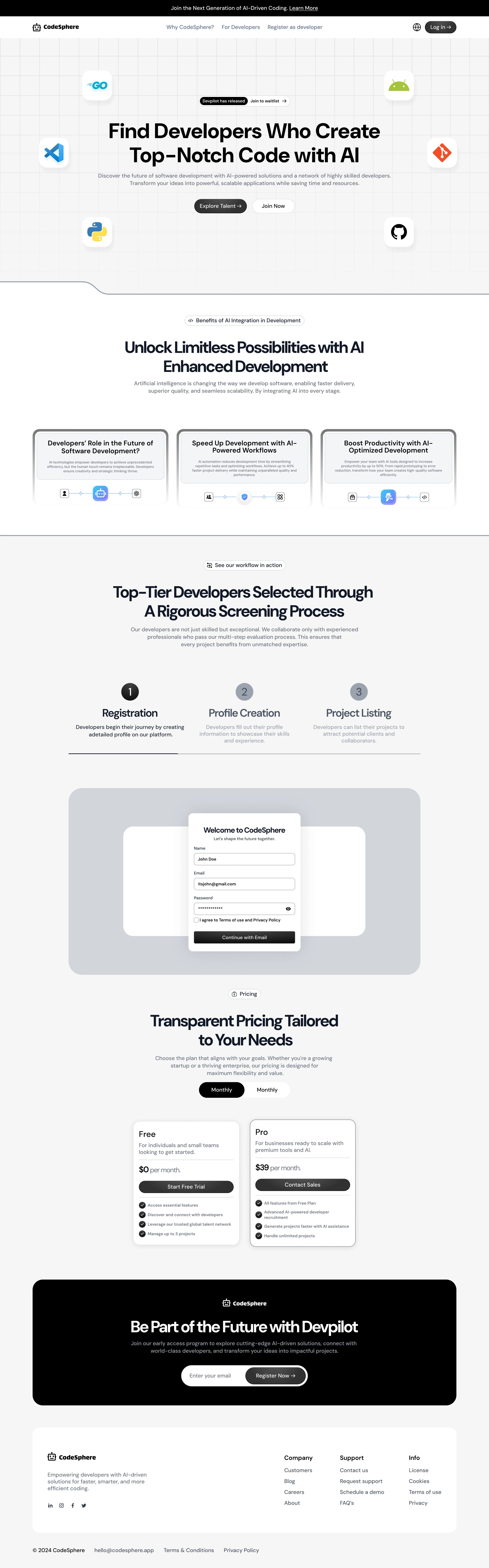 CodeSphere- Web Design