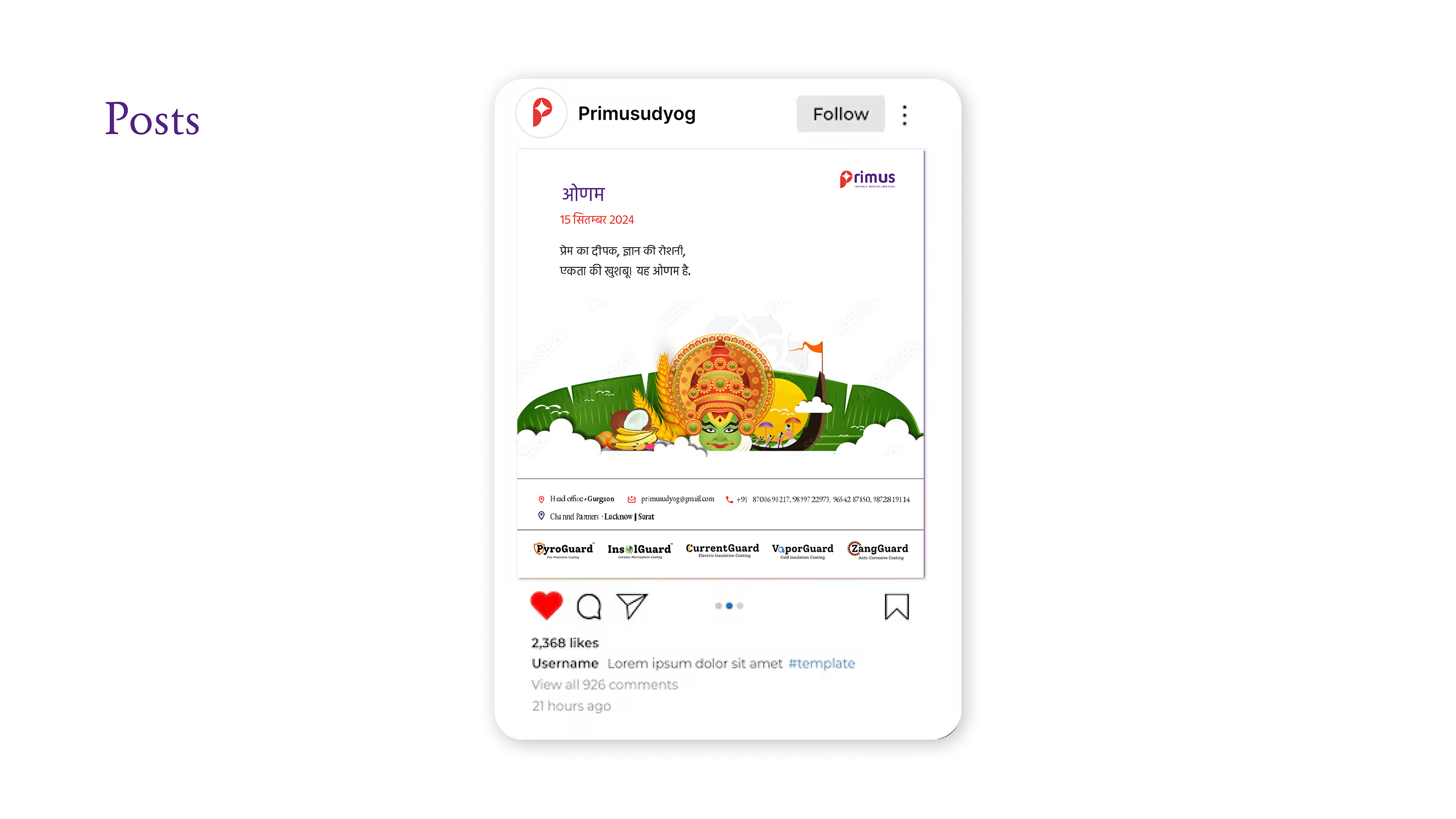 BRAND GUIDELINE - PRIMUS UDYOG PVT LTD