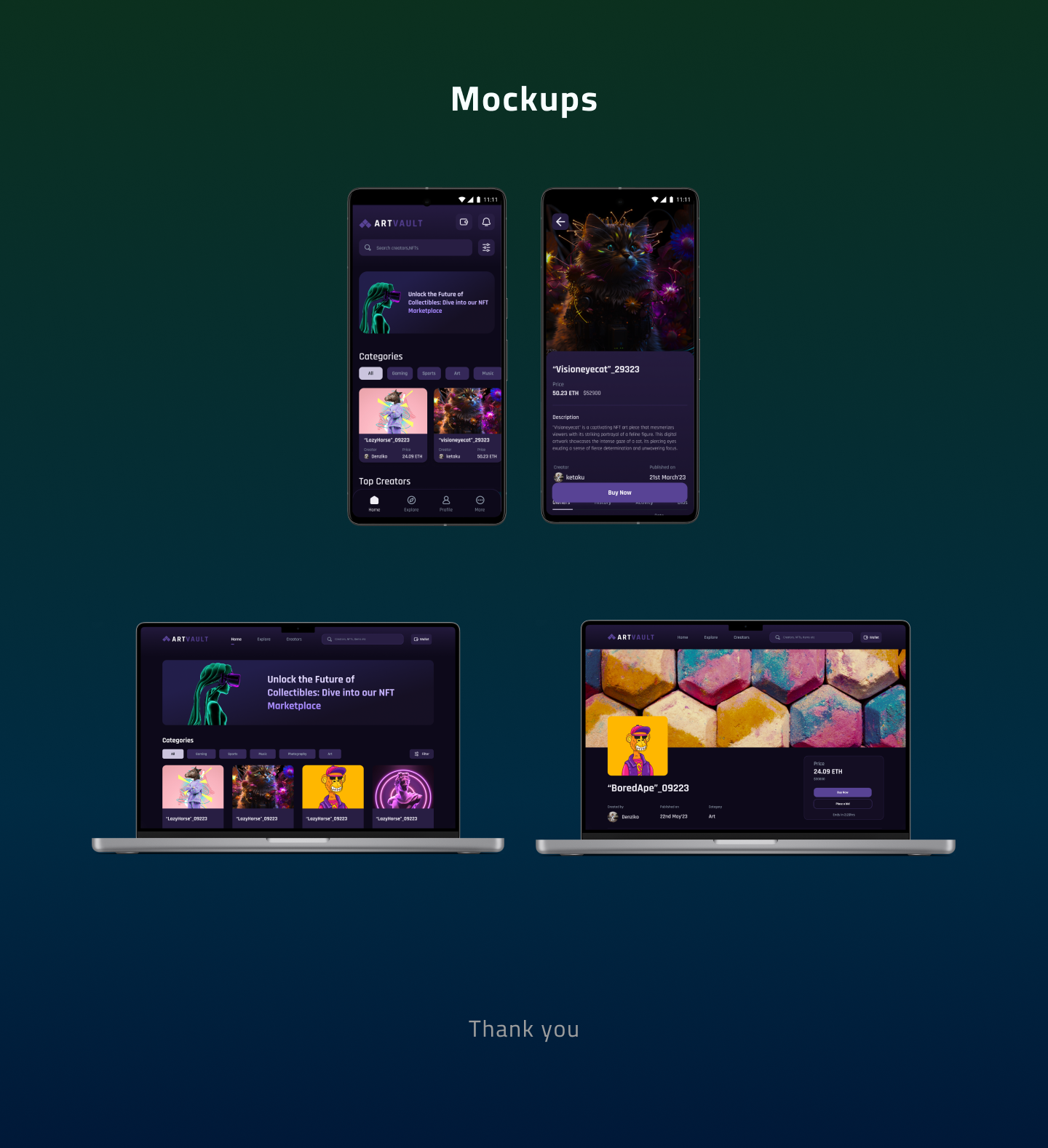 NFT Marketplace UI Design