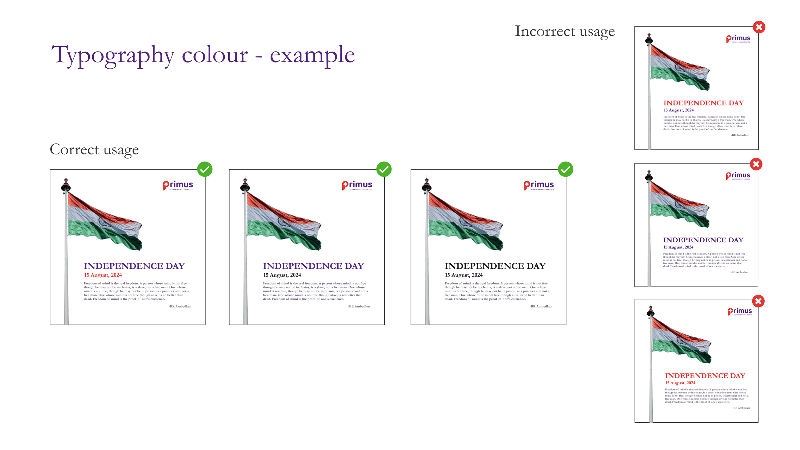 BRAND GUIDELINE - PRIMUS UDYOG PVT LTD