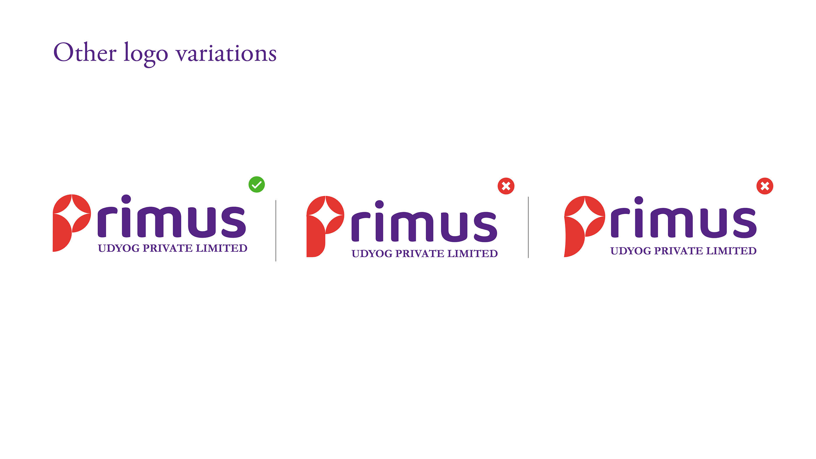 BRAND GUIDELINE - PRIMUS UDYOG PVT LTD