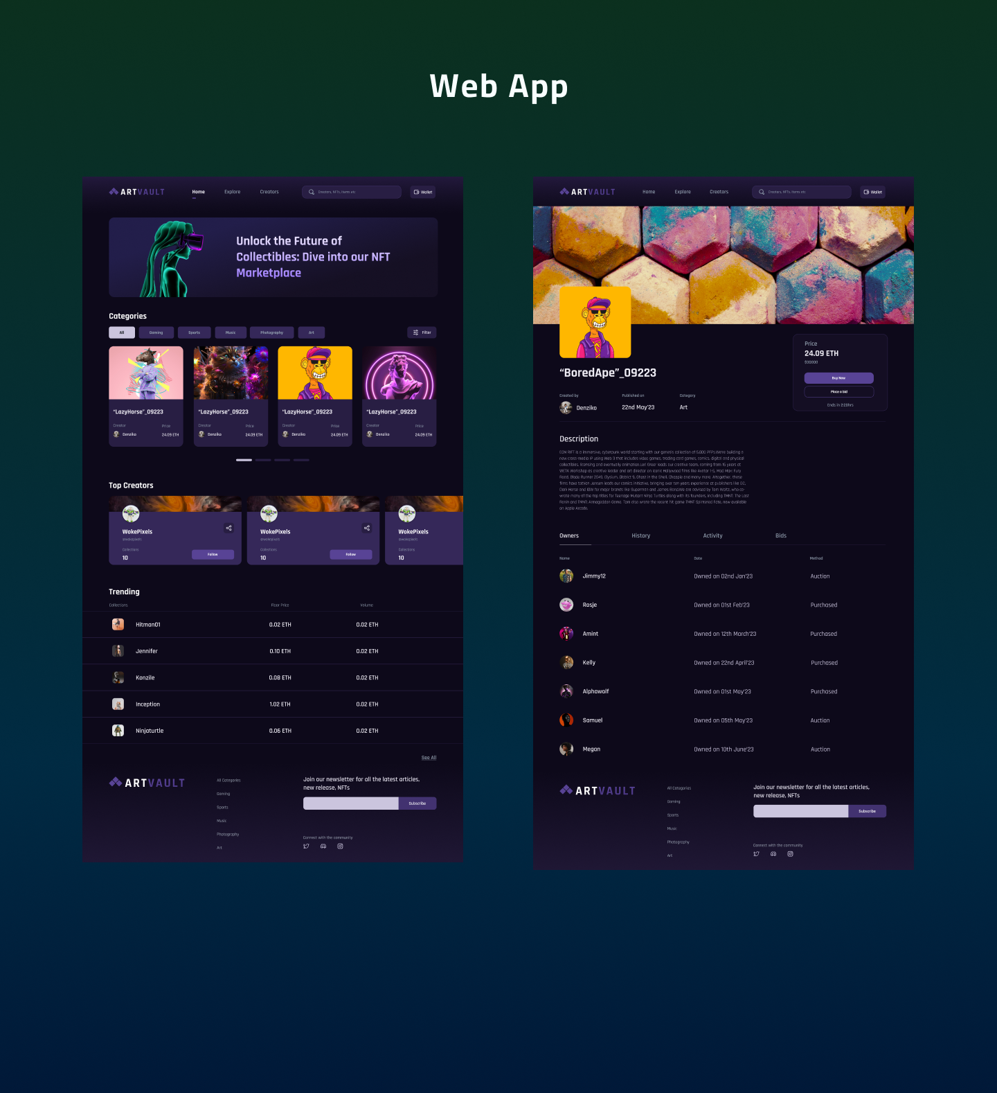 NFT Marketplace UI Design