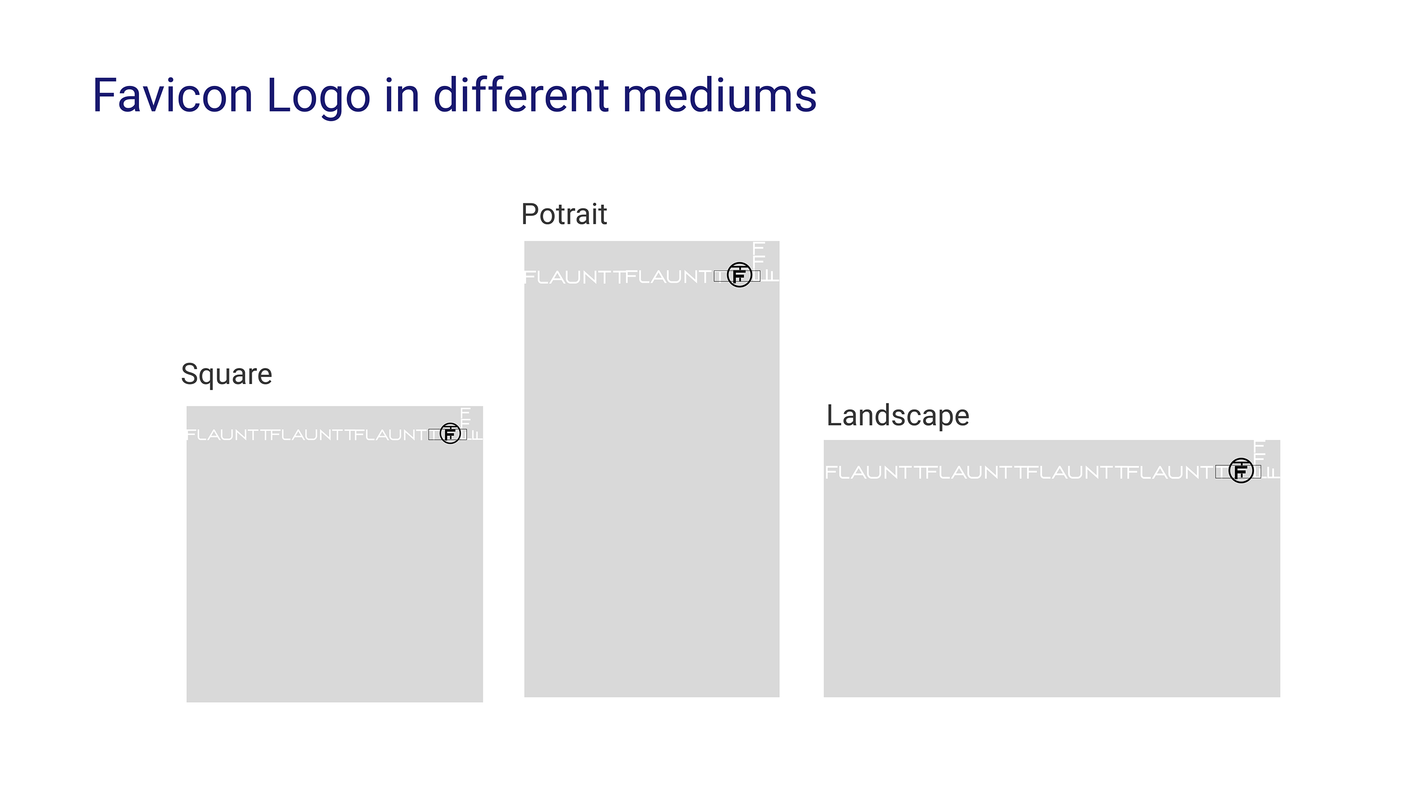 Logo Design & Brand Guideline Project - Flauntt