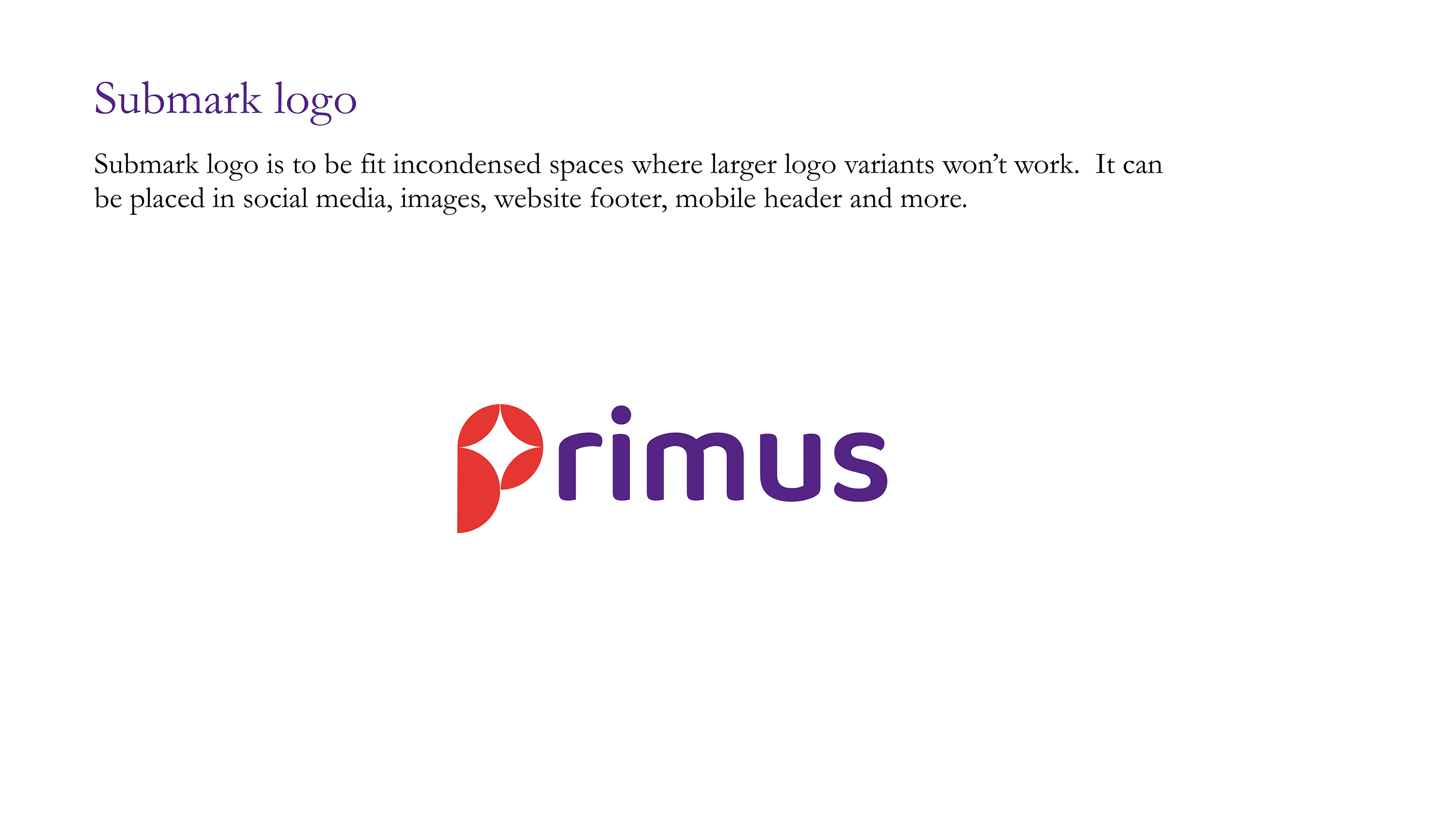 BRAND GUIDELINE - PRIMUS UDYOG PVT LTD