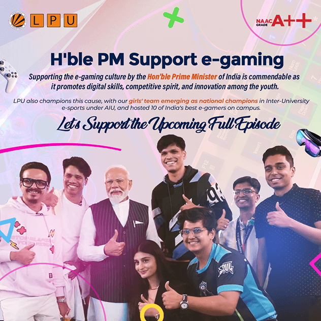 Supporting e-Sports by Prime Minister of India