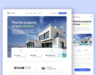Web Design for Real Estate Agency | Connected Living