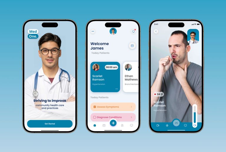 MedOne. - A Doctor Consultancy Mobile App Design