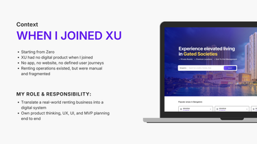 XU: Rental Experience Redefined