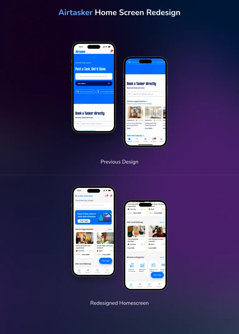Airtasker Mobile App Redesign