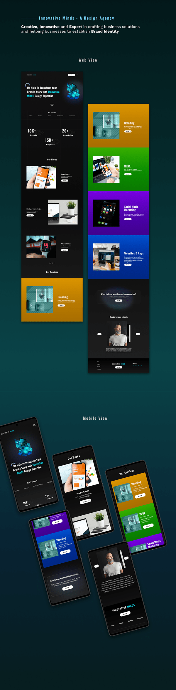 Design Agency Website Landing Page gallery 2