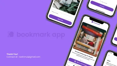 Bookmark App Design