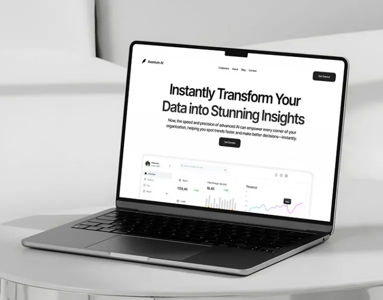 SaaS Web Design for AI Analytics Platform | Efficient