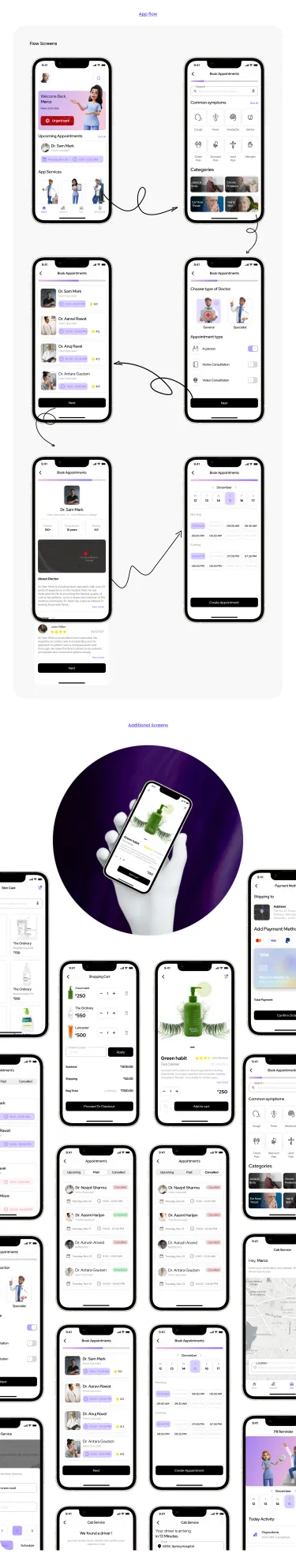 Care (Healthcare App) - iOS Presentation
