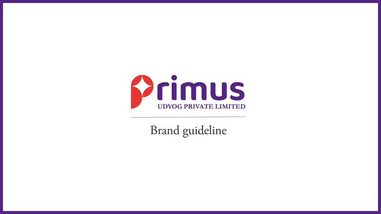 BRAND GUIDELINE - PRIMUS UDYOG PVT LTD gallery 2