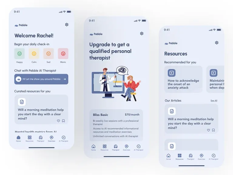 Pebble : Ai Based Mental Health App gallery 3