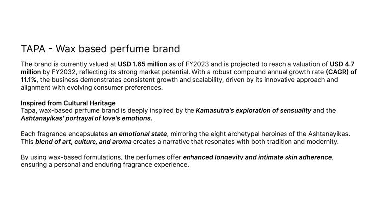 Website Design - TAPA l Wax based perfume brand gallery 3
