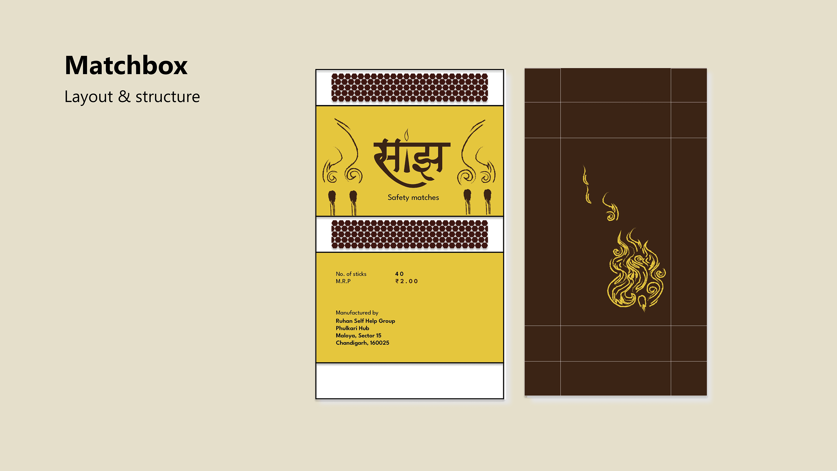 Brand Guideline - Saanjh, an incense stick brand