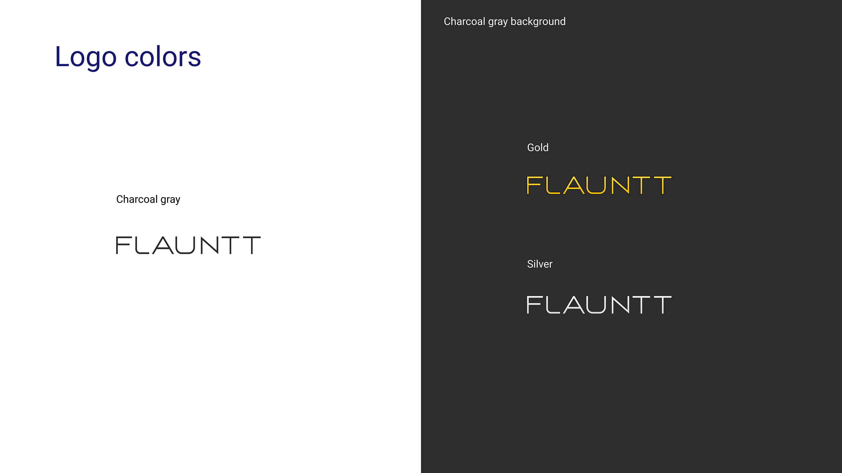 Logo Design & Brand Guideline Project - Flauntt