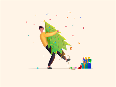 Merry Christmas by Tribhuvan Suthar on Dribbble
