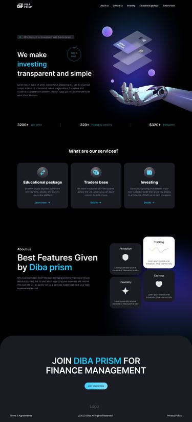 Investing by Samin Rfard on Dribbble