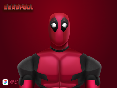 Deadpool - Figma Illustration by Tribhuvan Suthar