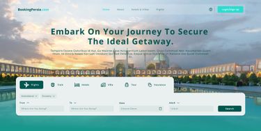 tourism services by Samin Rfard on Dribbble
