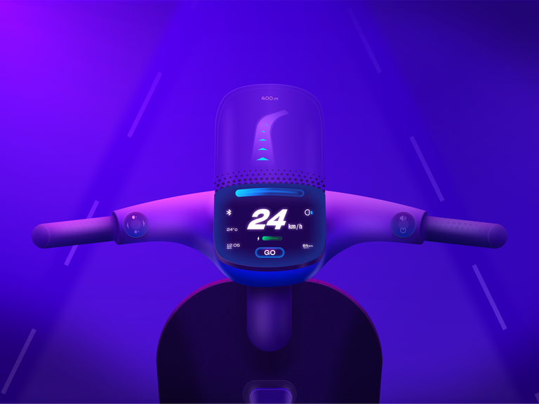 NEBULA bike HMI UI - made in Figma by Tribhuvan Su